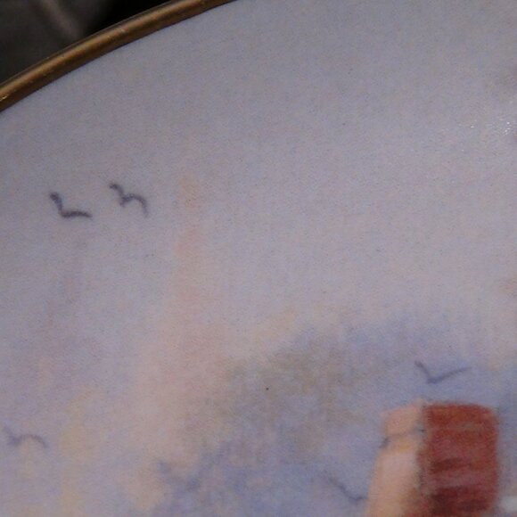 Franklin Mint “Bridgewater Cottage” L.E. Porcelain 8" Plate By Andres Orpinas - Picture 5 of 11